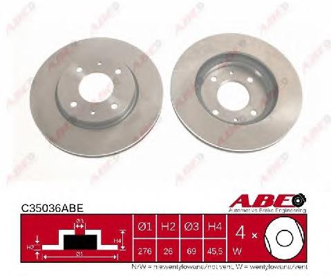 Disco de freno C35036ABE ABE