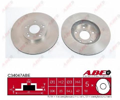 Comprar C34047ABE ABE Freno de disco delantero