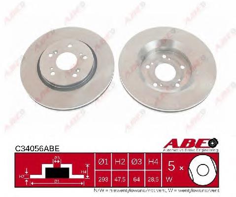 Frenos delanteros ABE C34056ABE precio, desde 59,76 EUR