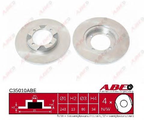 Disco de freno C35010ABE ABE