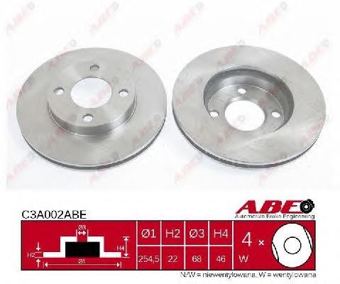 Disco de freno C3A002ABE ABE