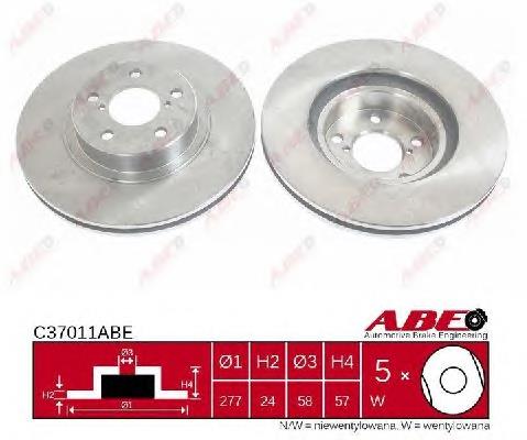 Comprar C37011ABE ABE Freno de disco delantero