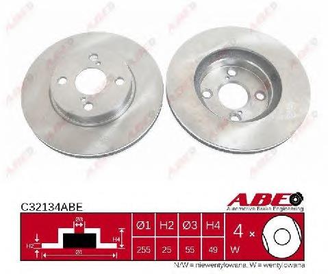 Frenos delanteros ABE C32134ABE precio, desde 34,83 EUR