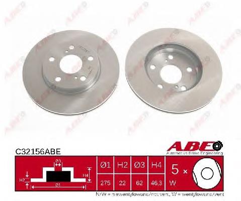 Frenos delanteros ABE C32156ABE precio, desde 44,75 EUR