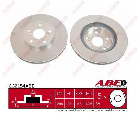 Disco de freno C32154ABE ABE