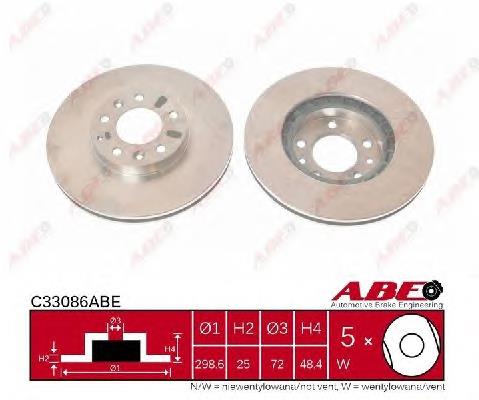 Comprar C33086ABE ABE Freno de disco delantero