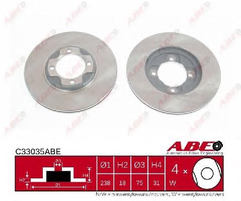 Frenos delanteros ABE C33035ABE precio, desde 21,40 EUR