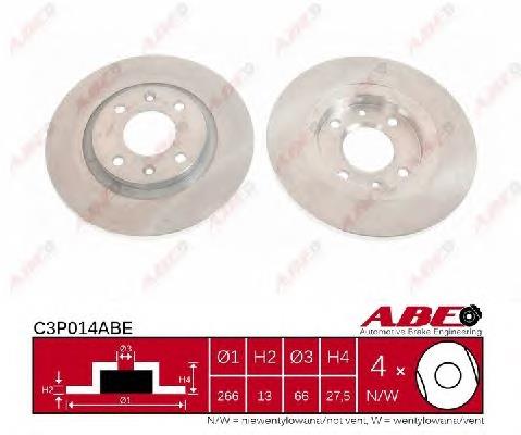 Comprar C3P014ABE ABE Freno de disco delantero