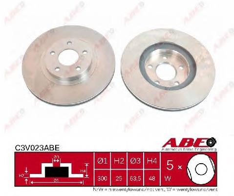 Disco de freno C3V023ABE ABE