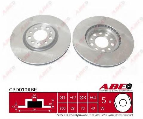 Frenos delanteros ABE C3D010ABE precio, desde 45,01 EUR