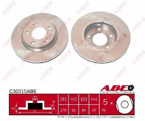 Disco de freno C30515ABE ABE