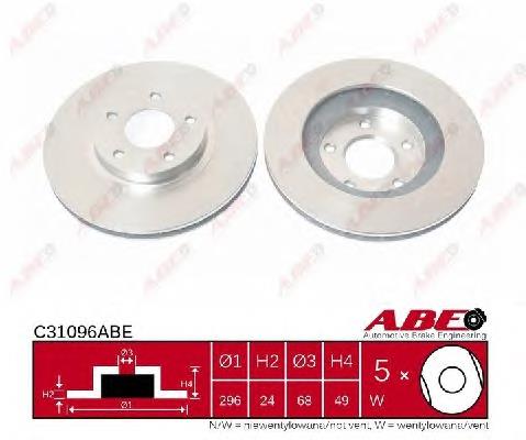 Frenos delanteros ABE C31096ABE precio, desde 53,45 EUR