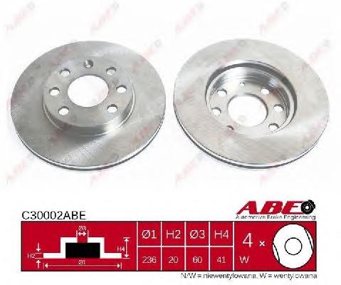 Frenos delanteros ABE C30002ABE precio, desde 24,98 EUR