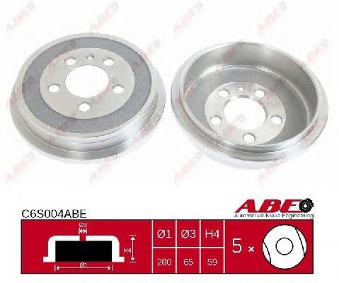 Comprar C6S004ABE ABE Tambor de freno trasero