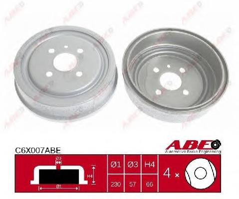 Comprar C6X007ABE ABE Tambor de freno trasero