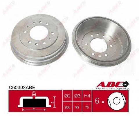 Comprar C60303ABE ABE Tambor de freno trasero