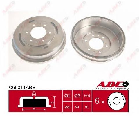 Tambor de freno trasero ABE C65011ABE