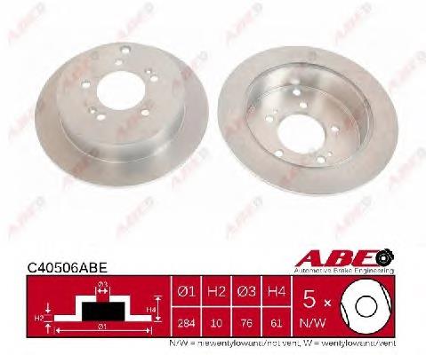 Disco de freno trasero ABE C40506ABE precio, desde 36,02 EUR