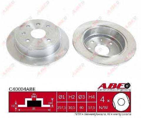 Comprar C40004ABE ABE Disco de freno trasero