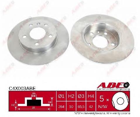 Disco de freno trasero ABE C4X003ABE precio, desde 34,58 EUR