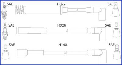 134225 Huco juego de cables de encendido