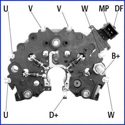 Alternador Diodo Puente Rectificador ARC0103 As-pl