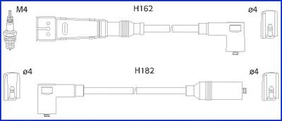 134703 Huco juego de cables de encendido