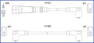 134715 Huco juego de cables de encendido