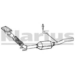 1K0254500NX VAG Silenciador de escape delantero 