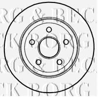 BBD4661 Borg&beck disco de freno trasero