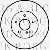 BBD4663 Borg&beck disco de freno trasero