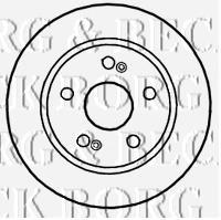 BBD4643 Borg&beck disco de freno trasero