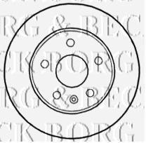 BBD4641 Borg&beck freno de disco delantero