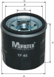 Filtro de aceite Mfilter TF45 precio, desde 5,16 EUR