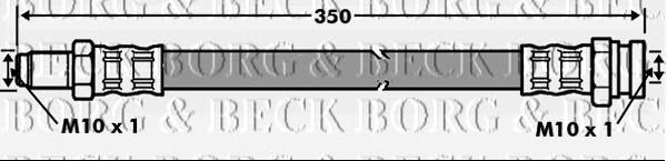 BBH7072 Borg&beck latiguillo de freno trasero