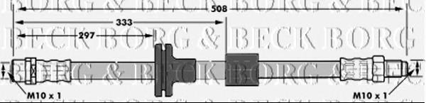 BBH7086 Borg&beck latiguillo de freno delantero