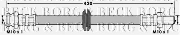 Latiguillo de freno delantero BBH7065 Borg&beck