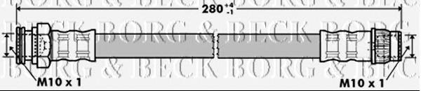 BBH7356 Borg&beck tubo flexible de frenos trasero