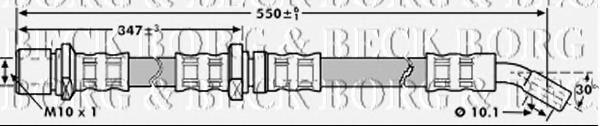 Tubo flexible de frenos trasero derecho BBH7194 Borg&beck