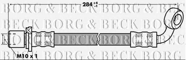 BBH7285 Borg&beck latiguillos de freno trasero derecho