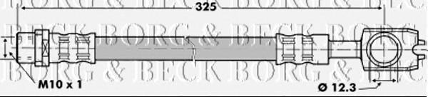 BBH6917 Borg&beck latiguillo de freno trasero