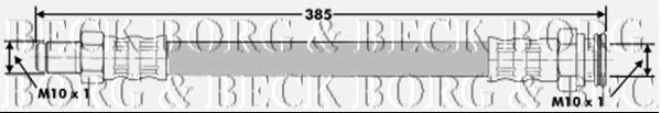 BBH6912 Borg&beck latiguillo de freno trasero izquierdo