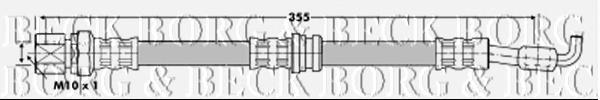 BBH6946 Borg&beck latiguillo de freno trasero izquierdo