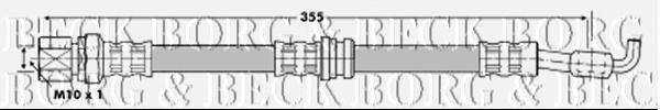 Tubo flexible de frenos trasero BBH6947 Borg&beck