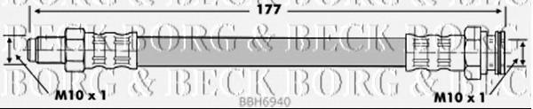 BBH6940 Borg&beck latiguillo de freno trasero