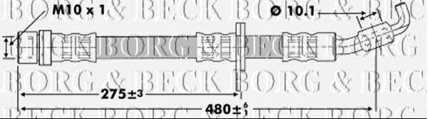 BBH6859 Borg&beck latiguillos de freno delantero izquierdo