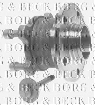 Cubo de rueda trasero BWK1232 Borg&beck