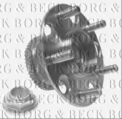 Cubo de rueda trasero BWK1208 Borg&beck