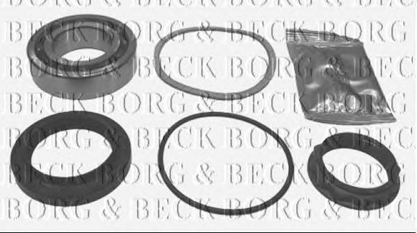 BWK296 Borg&beck cojinete de rueda trasero