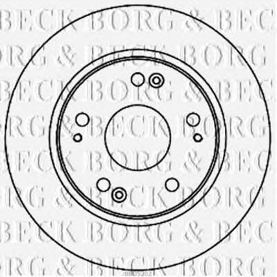 BBD5202 Borg&beck disco de freno trasero